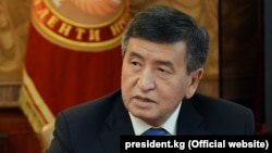 Қырғызстан президенті Сооронбай Жээнбеков.