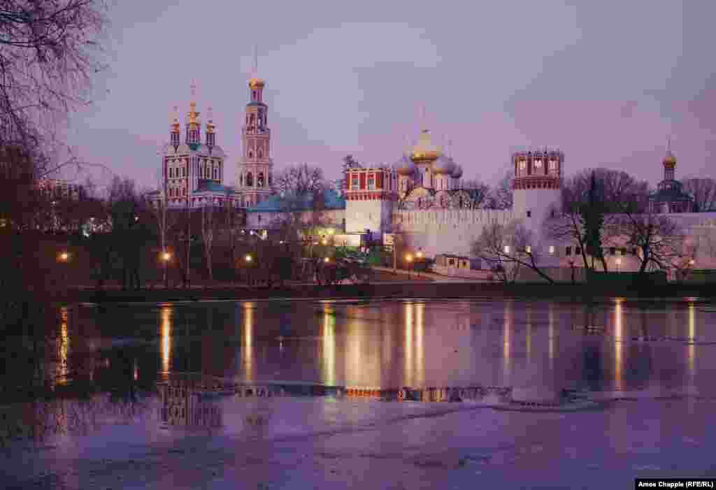 Founded in 1898, the cemetery lies alongside the Novodevichy Monastery in southwest Moscow.