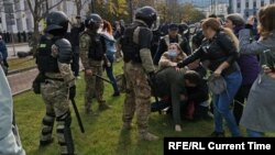 Разгон митинга в Хабаровске 10 октября.