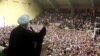 Iranian President Hassan Rouhani greeting voters in May 2017, as they hope he will deliver on promises of more liberalization.