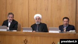 حسن روحانی و اسحاق جهانگیری در نشست روز چهارشنبه هیئت وزیران