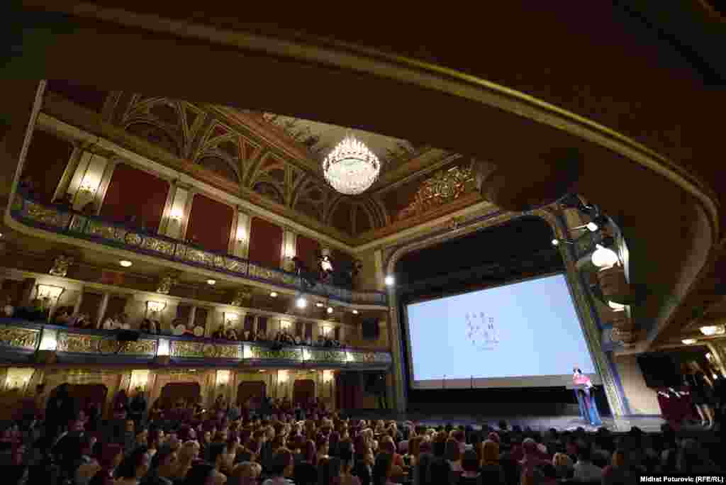 Sa ceremonije svečanog zatvaranja 22. Sarajevo Film Festivala u Narodnom pozorištu Sarajevo, 20. august 2016.