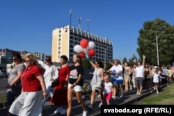 Адна з акцыяў салідарнасьці ў Бабруйску