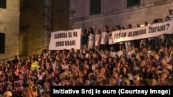Protest na generalnoj probi Dubrovačkih ljetnih igara
