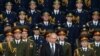 Russia -- Russian President Vladimir Putin delivers a speech at the opening of the Army-2015 international military forum in Kubinka, outside Moscow, June 16, 2015