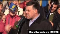 Народний депутат України Олег Тягнибок (партія «Свобода»), жовтень 2014 року