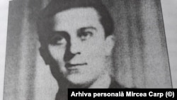 Mircea Carp, proaspăt sublocotenent al Armatei Române, la 21 de ani, fotografie din arhiva sa personală
