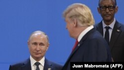 Trump și Putin la reuniunea G20 de la Buenos Aires, noiembrie 2018