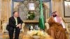 U.S. Secretary of State Mike Pompeo meets with Saudi Arabia's crown prince in Jeddah on September 18. 
