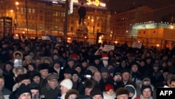 Митинг в Москве на Триумфальной, куда Кирилл Манулин не смог попасть. 31 декабря 2010 г