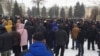Падчас мінулай акцыі супраць дэкрэту «аб дармаедах» у Баранавічах, 26 лютага 2017 году