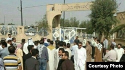 Arab citizens protesting in Ahwaz, the capital of oil-rich Khuzestan province in March, 2018.
