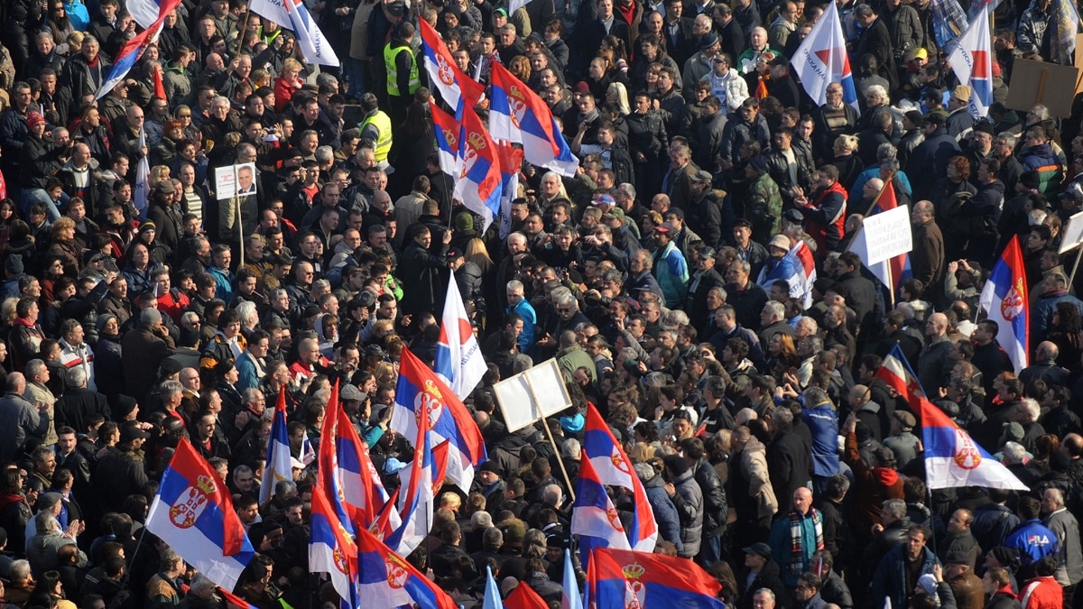 Serbia Holds Biggest Opposition Protest In Years