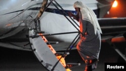 Radical Muslim cleric Abu Qatada boarded a small aircraft bound for Jordan during his deportation from Royal Air Force base Northolt in London early on July 7.