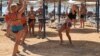 Russian tourists take belly-dancing lessons at a Red Sea resort last month. Meanwhile, a senior tourism official has raised hackles at home by suggesting beach holidays may be anathema to the Russian soul. 