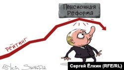 Rating vs. Pension Reform (RFE/RL Russian Service)