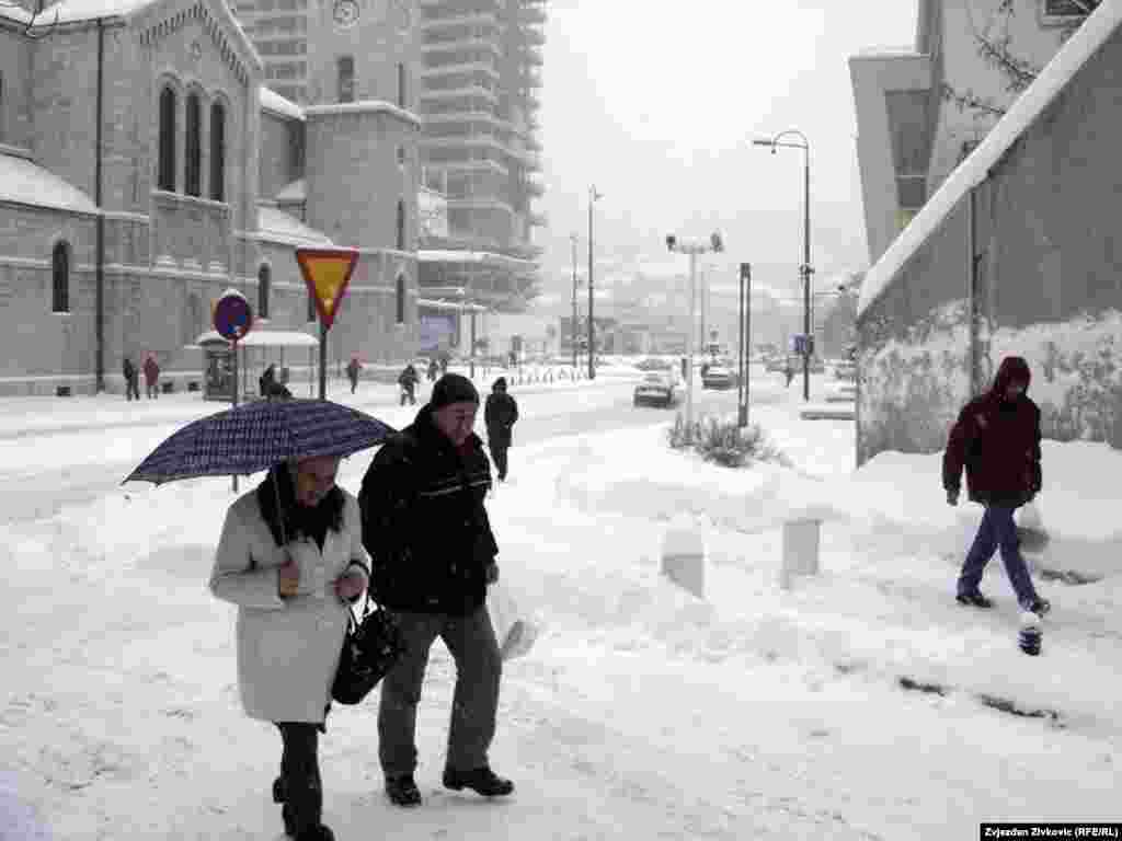 Sarajevo pod snijegom, foto: Zvjezdan Živković