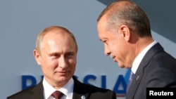 Путин белән Эрдоган Петербурда G20 саммитында. 5 сентябрь 2013