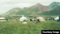 Қырғызстанның Ош облысындағы жайлау (Көрнекі сурет).