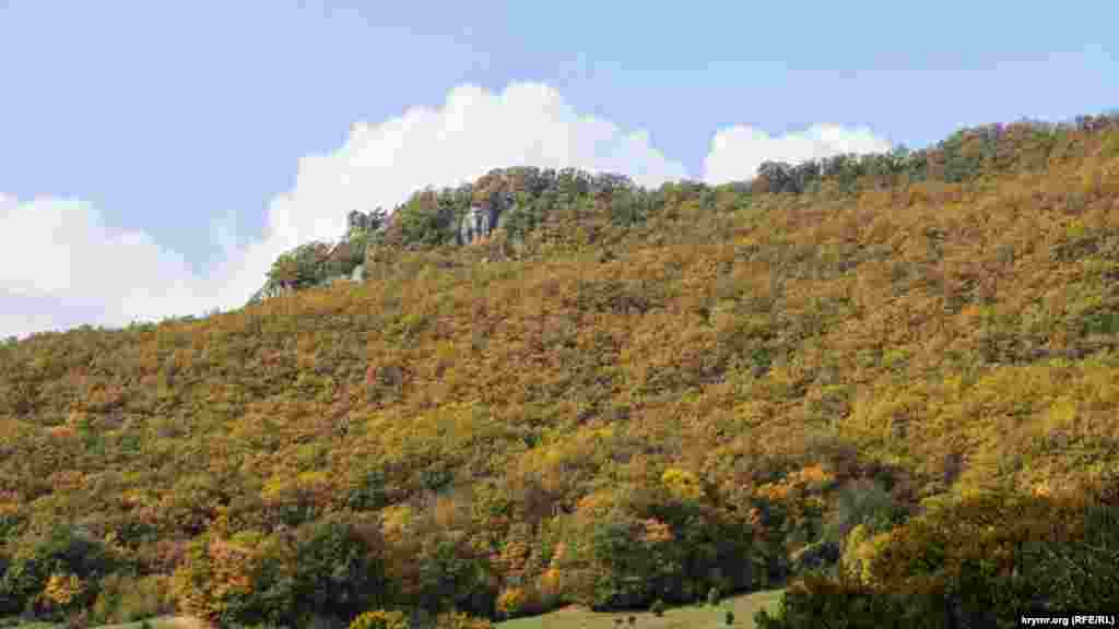 Осенние краски в предгорной местности Богатого Ущелья