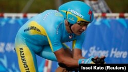 Алексей Луценко из казахстанской велокоманды Pro Team Astana.