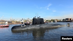 The Argentine submarine San Juan, shown in 2014.