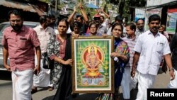 Протест на конзервативните хинду верници во Керала