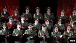 The Aleksandrov military choir is arguably one of Russia's best known musical ensembles (file photo).