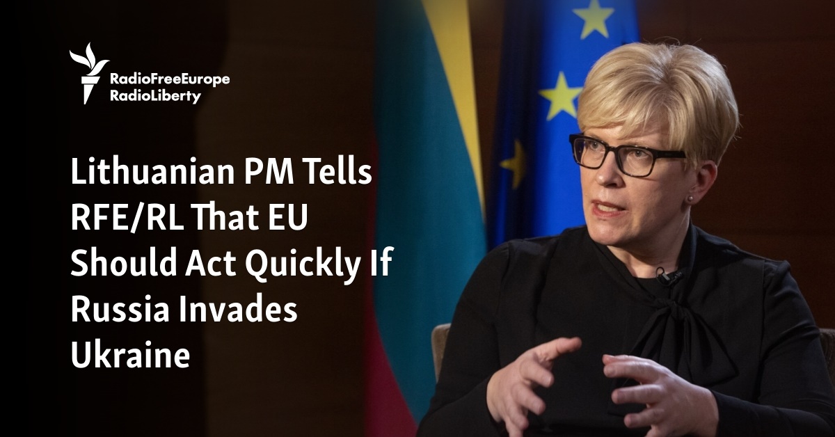 Lietuvos premjeras perspėja negalvoti, kad Kremlius apgaudinėja Ukrainą