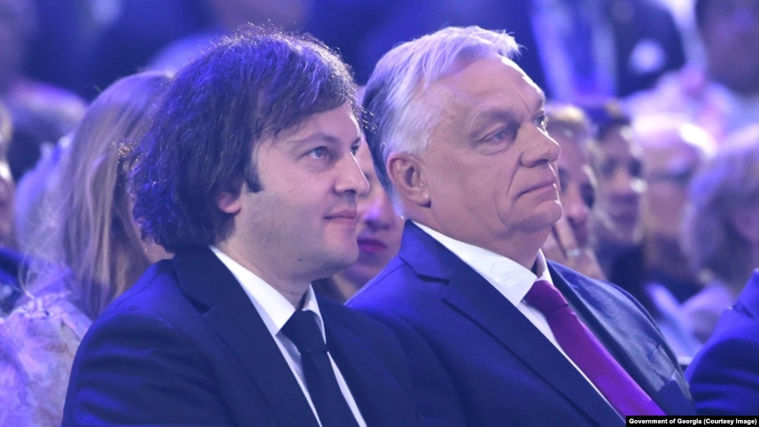 Ираклий Кобахидзе и Виктор Орбан, 29 мая 2025 года