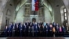 Leaders pose for a group photo during the first meeting of the European Political Community in Prague on October 6, 2022.