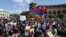 ARMENIA -- Armenian opposition supporters attend a rally in downtown Yerevan, April 26, 2018