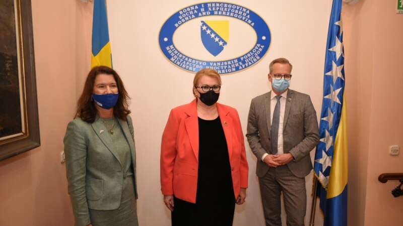 Šefica diplomatije Švedske: Za kandidatski status BiH potreban napredak u svih 14 prioriteta EK