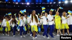 Збірна України на церемонії відкриття Олімпіади в Ріо у 2016 році