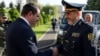 Armenia - Armenian Defense Minister Suren Papikian (left) meets his Iranian counterpart Aziz Nasirzadeh, Yerevan, May 20, 2025.