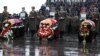 Armenia - The state funeral of the three crew members of an Armenian military helicopter shot down near Nagorno-Karabakh, Yerevan, 25Nov2014.