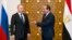 Egyptian President Abdel-Fattah El-Sissi (right) with Russian President Vladimir Putin in Cairo last year.