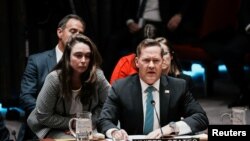 Members of the UN Security Council meet on Iran at the request of the United States at UN headquarters in New York.