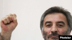 Armenia -- Opposition activist Samson Khachatrian is pictured during his trial, 19Apr2011