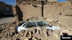 The devastation after the earthquake in the Khuzestan Province.