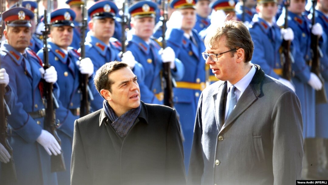 Grčki premijer Aleksis Cipras i premijer Srbije Aleksandar Vučić