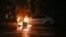 Ukraine -- The car with Russian diplomatic license plates burns, Kyiv, 25Nov2018
