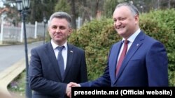 Igor Dodon cu Vadim Krasnoselski la Holercani