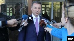 Архивска фотографија- поранешниот премиер Никола Груевски дава изјава пред суд 