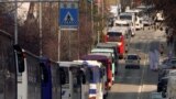 Bus Protest In Kosovo Calls For Government Help To Survive COVID Lockdowns