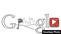 آرم گوگل به مناسبت هفتادمین سالگرد تولد جان لنون