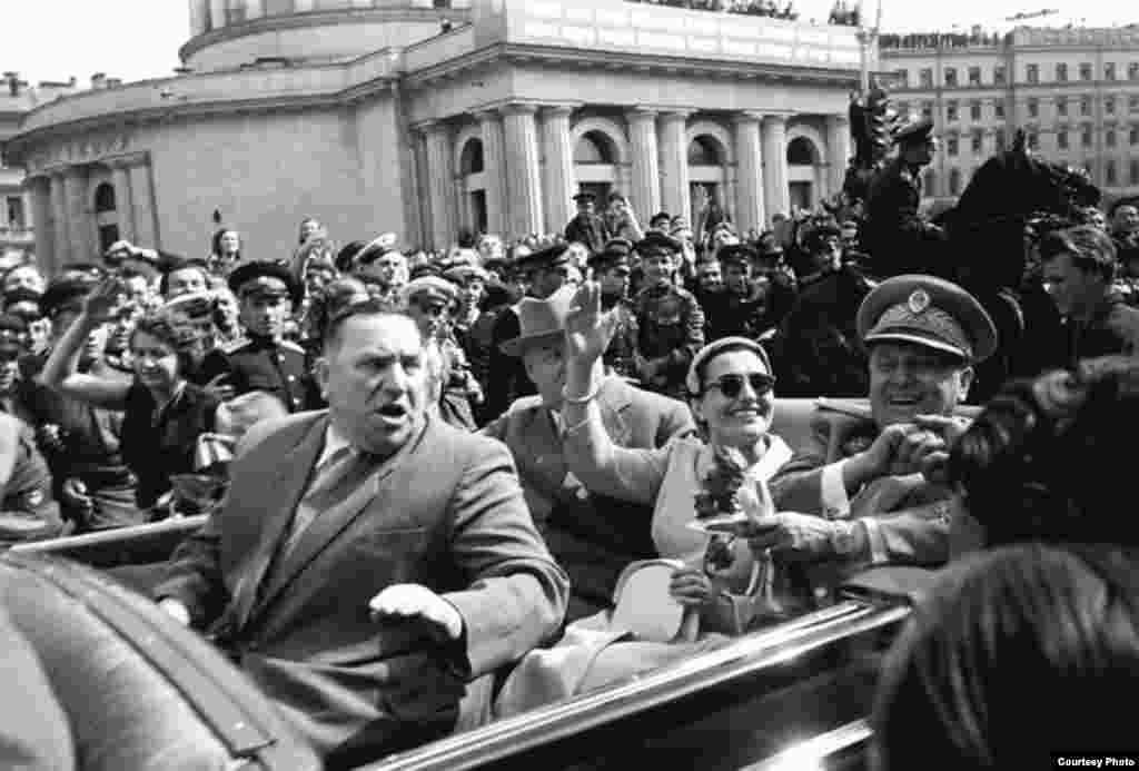 Визит Иосипа Броз Тито в Ленинград. Фото 1956 года