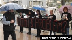 Protest na Međunarodni dan žena, Pogorica 8. mart 2013.