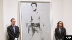 Andy Warhol's "Double Elvis" sold for $37 million at Sotheby's in New York on May 9.