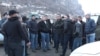 Armenia -- Protesting farmers block a road in Armavir, January 21, 2020.